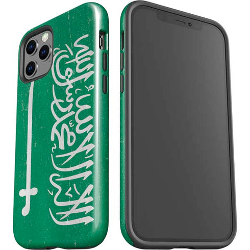 Saudi Arabia Flag Distressed iPhone 12 Pro Max Impact Case